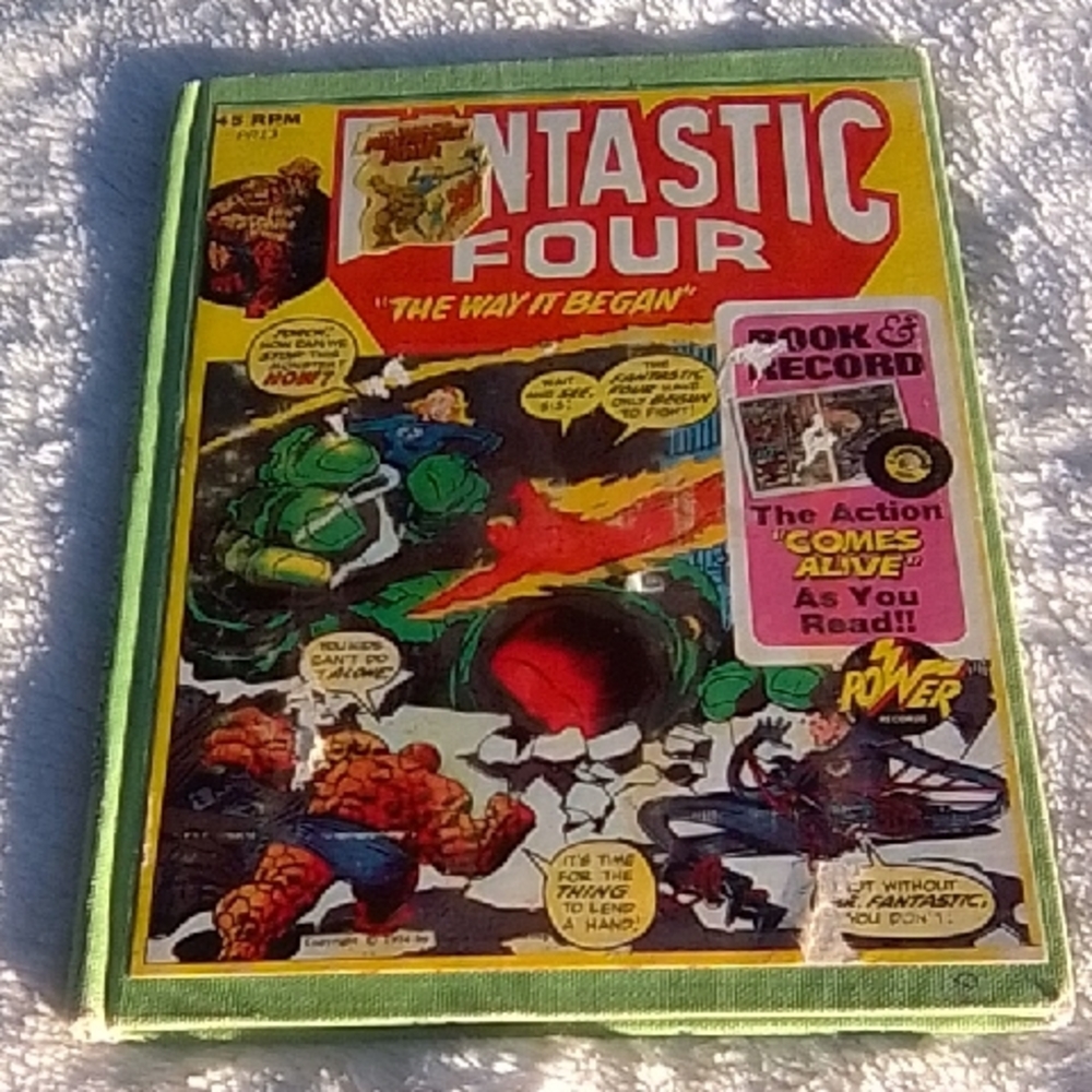 Marvel Fantastic Four Vinyl Record - Red, Yellow, Green